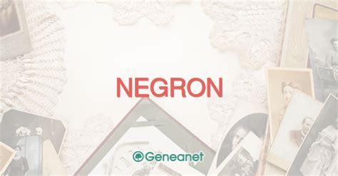 Negron last name origin